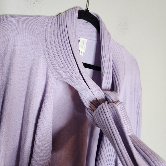 NWT Jones New York Angora Rabbit Hair Blend purple drape cardigan. 3X. - Picture 11 of 16